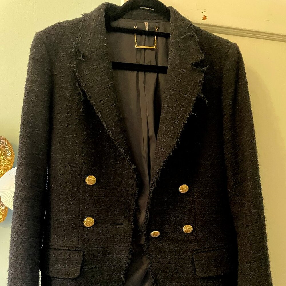 FRAME 70s Blazer in Black size 6